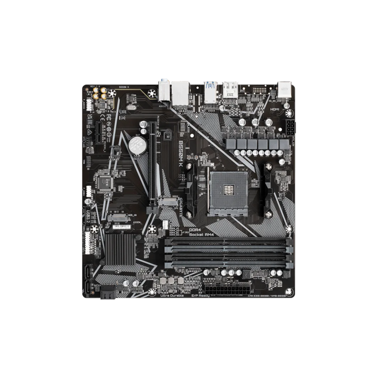 Gigabyte B550M K Ultra Durable AM4 Motherboard
