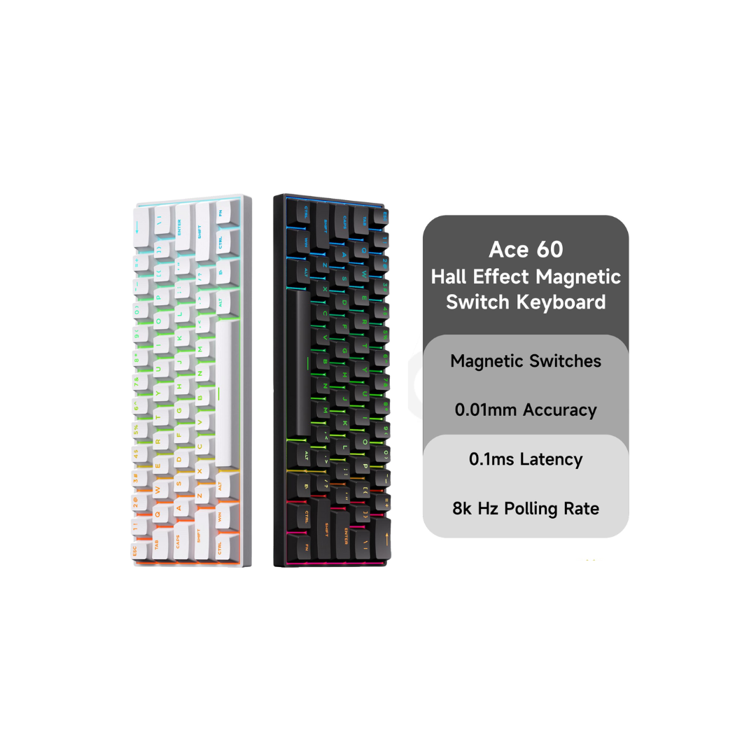 MCHOSE Ace 60 Hall Effect Magnetic Switch Gaming Keyboard - 60% Layout Wired