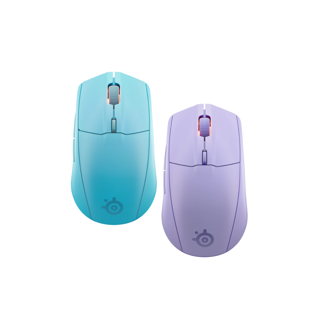 SteelSeries Rival 3 Gen 2 18K DPI Optical Sensor Lightweight Comfortable Wireless Gaming Mouse ( Aqua 62526 | Lavender 62525 )