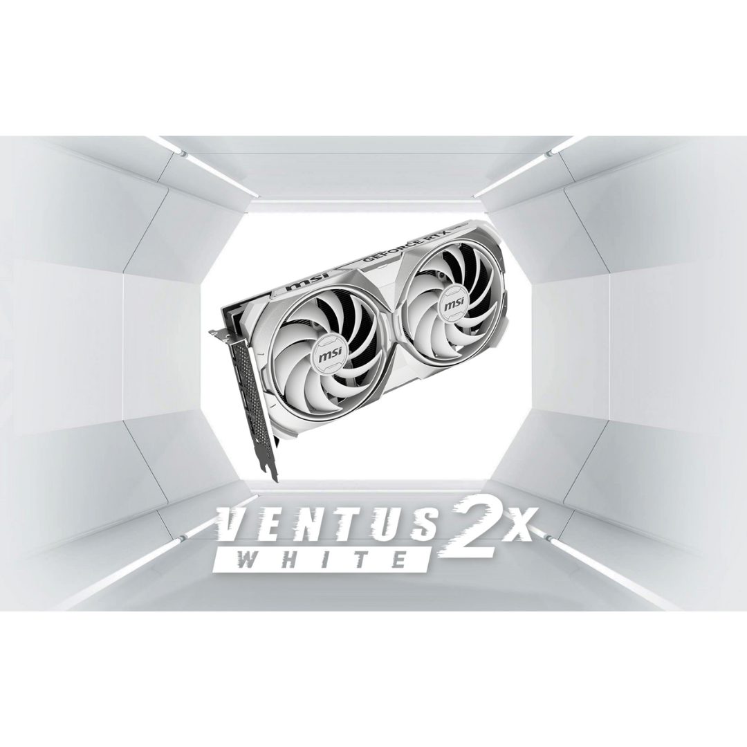 MSI RTX 4070 Ventus 2X WHITE 12GB OC Graphics Card 912-V513-403