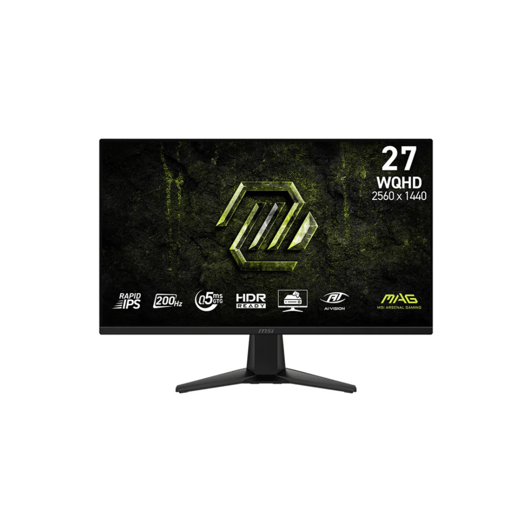 MSI MAG 275QF E20 27" IPS 200Hz WQHD 2560x1440 0.5ms GTG Rapid Gaming Monitor with Tilt Adjustment