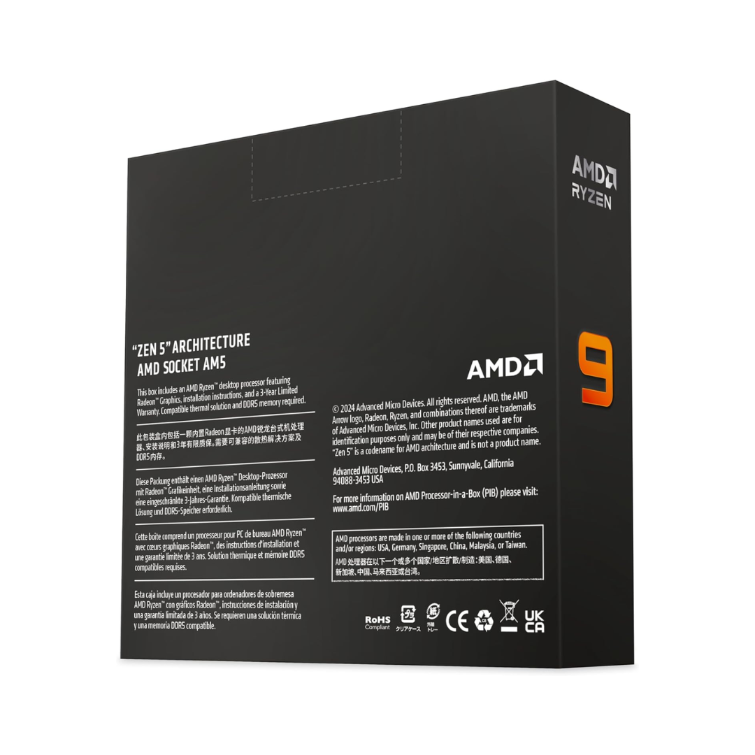 AMD Ryzen 9 9950X 16-Cores 32-Threads 80MB Cache Desktop Processor