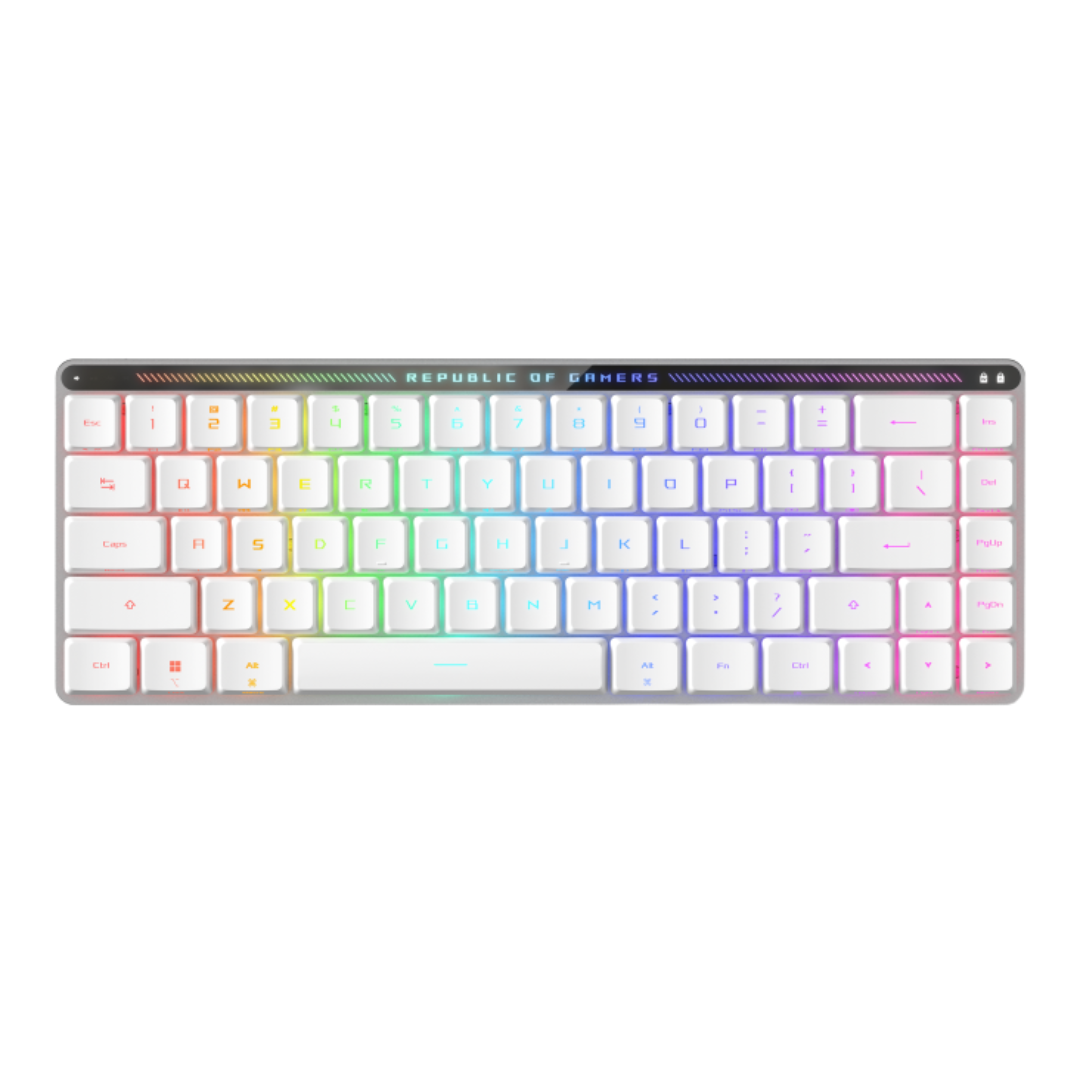 Asus ROG Falchion LP Low Profile Wireless White RX Red 65% Gaming Keyboard M603