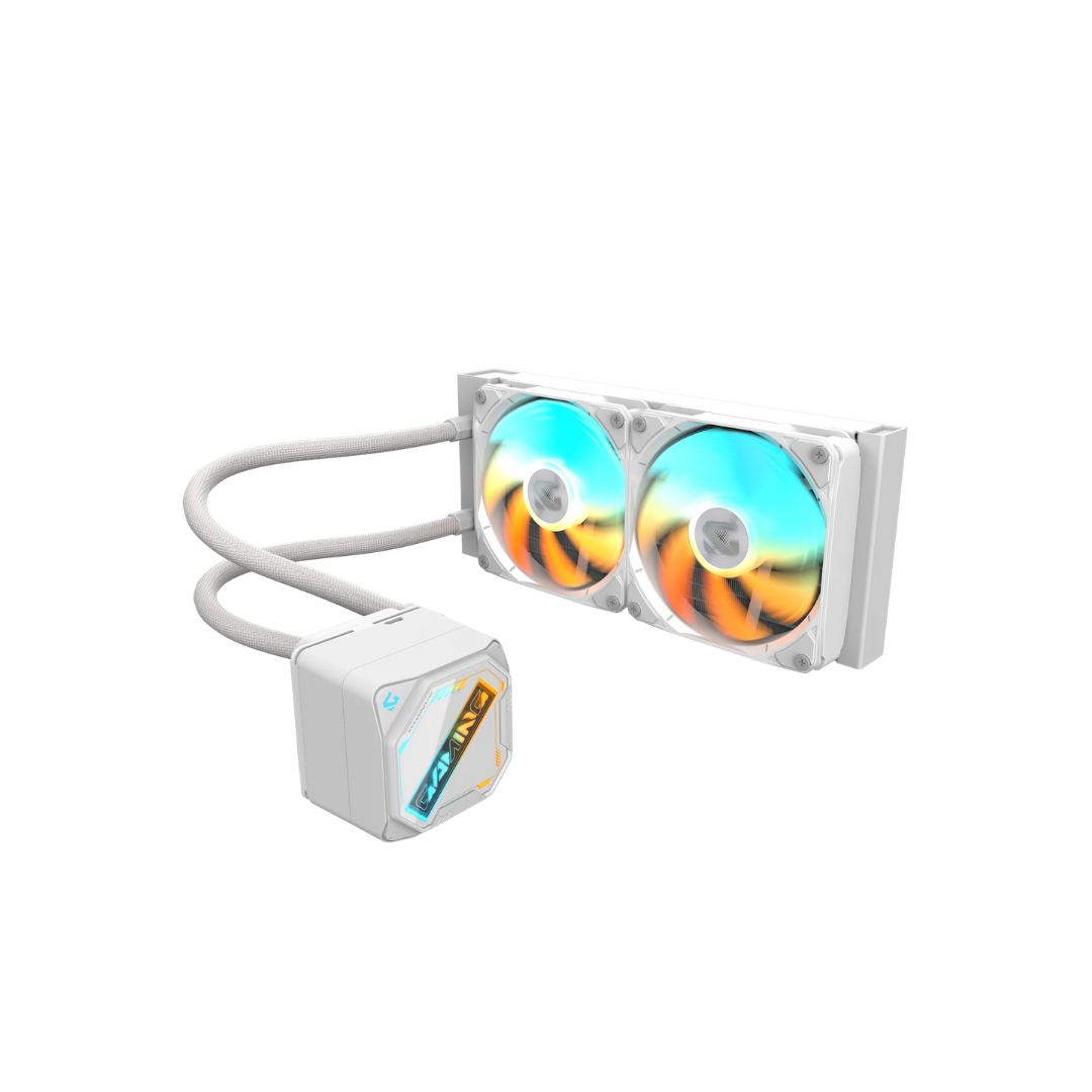 Gigabyte Gaming 240 ICE AIO 2 x 120mm EZ-CHAIN ARGB FAN WHITE Cooler GP-GIGABYTE-GME-240I
