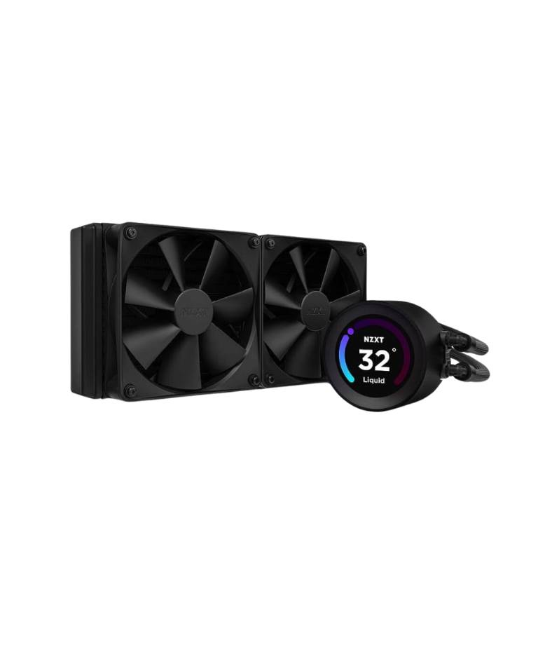 NZXT Kraken Elite 240 Black Customize LCD Liquid Cooler RL-KN24E-B1