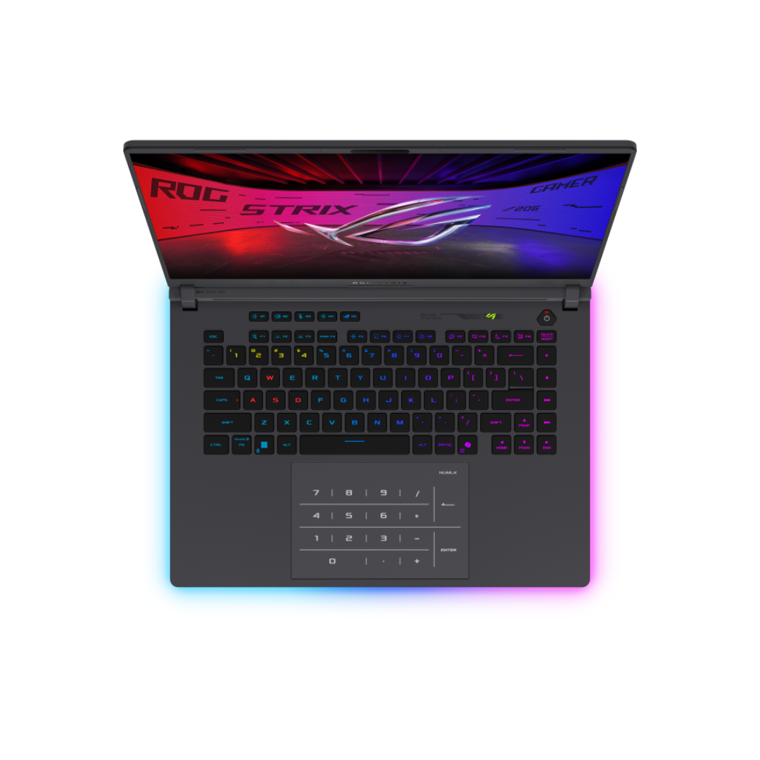 Asus ROG Strix G16 G615LR-S5150WSM Gaming Laptop (Volt Green) | 16" 2.5K OLED 240Hz IPS (2560x1600) | Core Ultra 9 275HX | 16GB RAM | 1TB SSD | RTX 5070 Ti | Windows 11 Home | MS Office Home 2024 + MS 365 Basic + ROG Impact Gaming Mouse + ROG Backpack