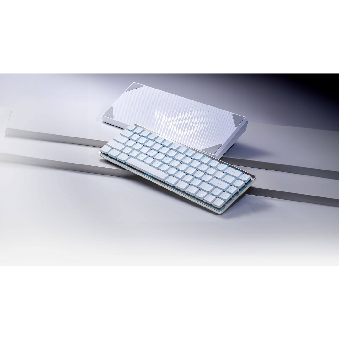 Asus ROG Falchion LP Low Profile Wireless White RX Red 65% Gaming Keyboard M603