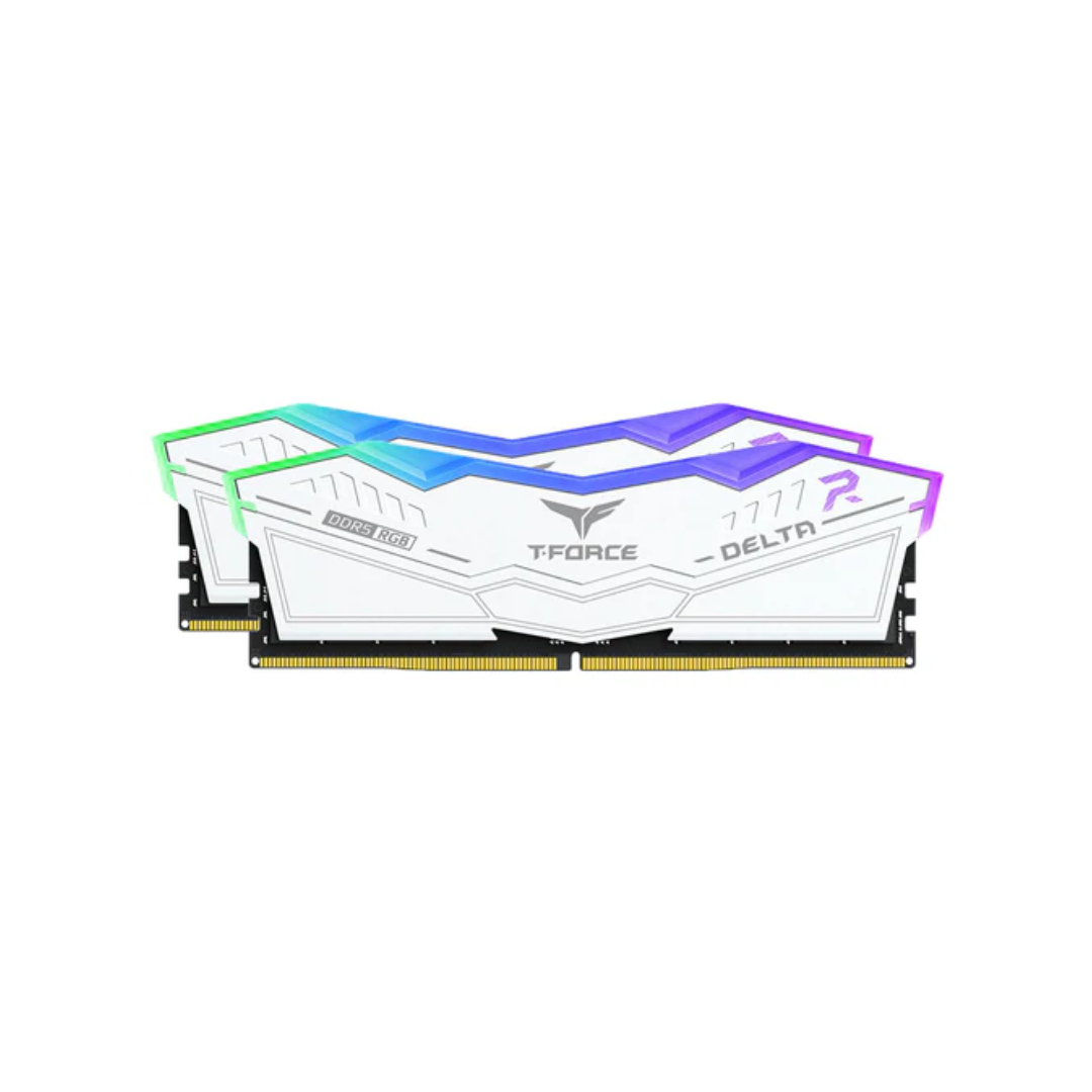 Teamgroup T-Force Delta RGB 32GB 2X16GB DDR5 6000MTs Desktop Memory FF3D532G6000HC38JDC01 / FF4D532G6000HC38JDC01