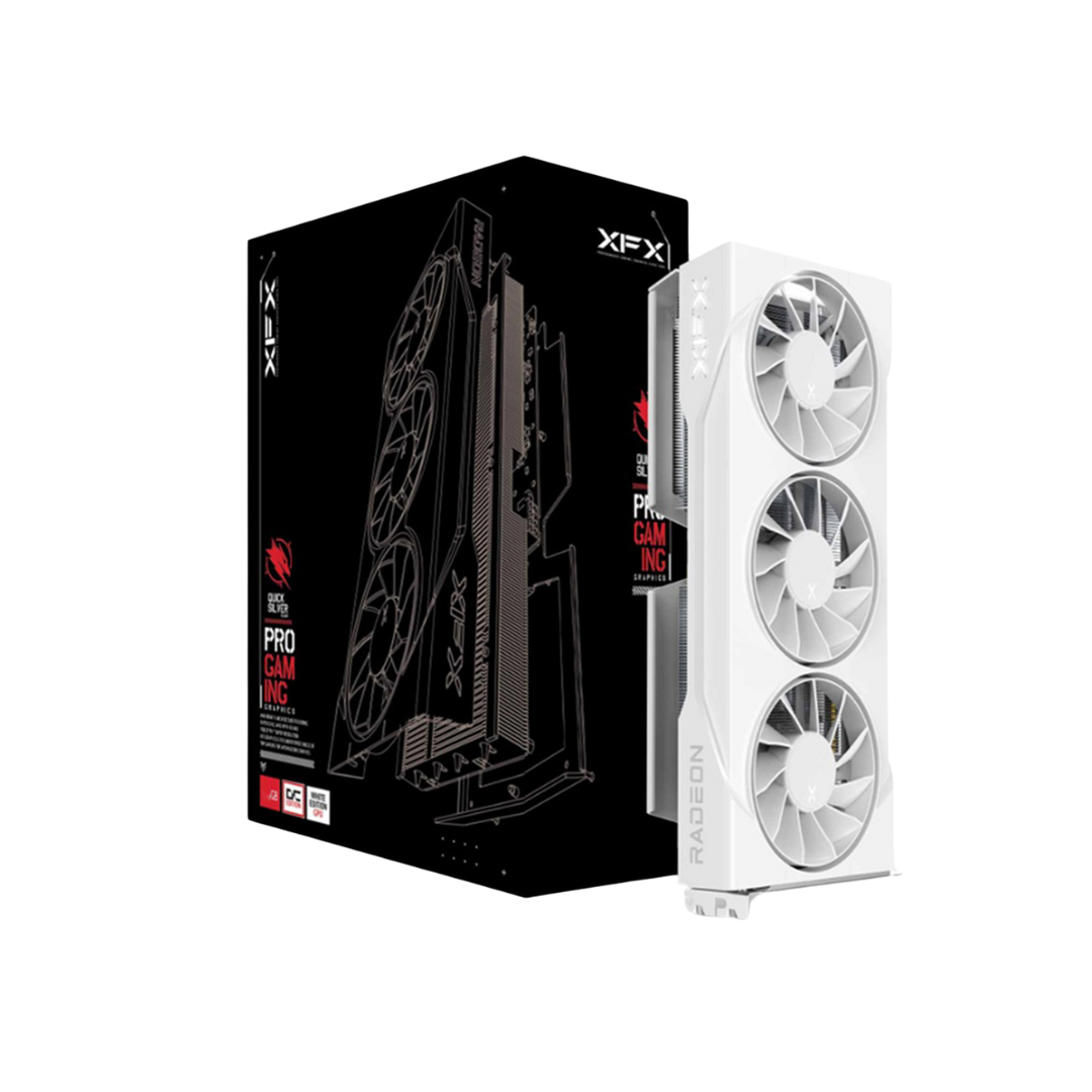 XFX Swift RX 9060 XT Pro Gaming OC White 16GB Graphics Card RX-96TS31