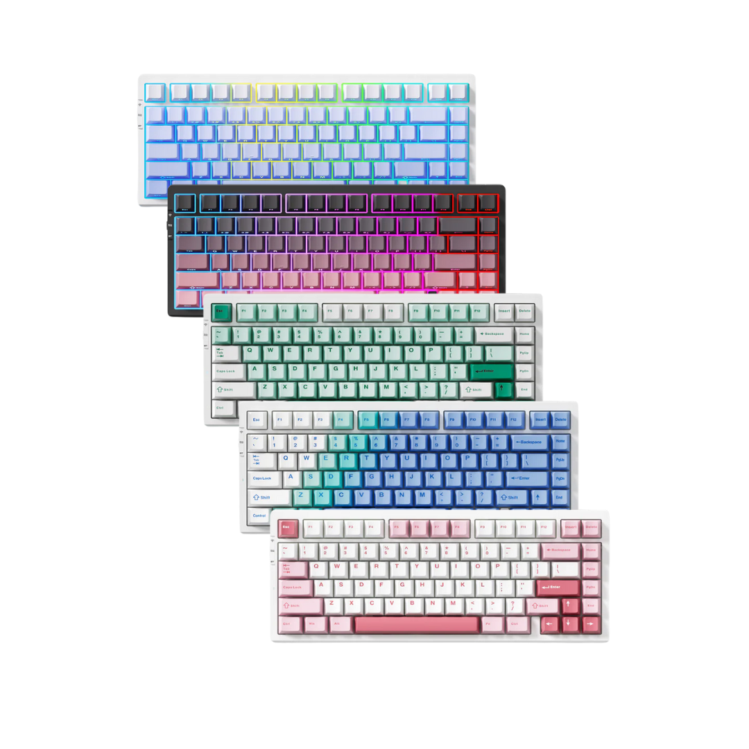 MCHOSE G75 Pro Tri-mode Gasket Structure (Matcha Latte Switch V2) Gaming Mechanical Keyboard - 8000mAh Battery