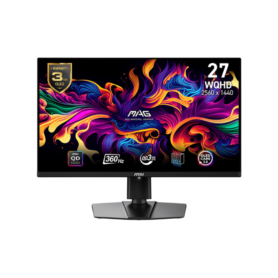 MSI MAG 271QPX QD-OLED E2 27" 240Hz WQHD 2560x1440 0.03ms GTG Flat Gaming Monitor Type-C