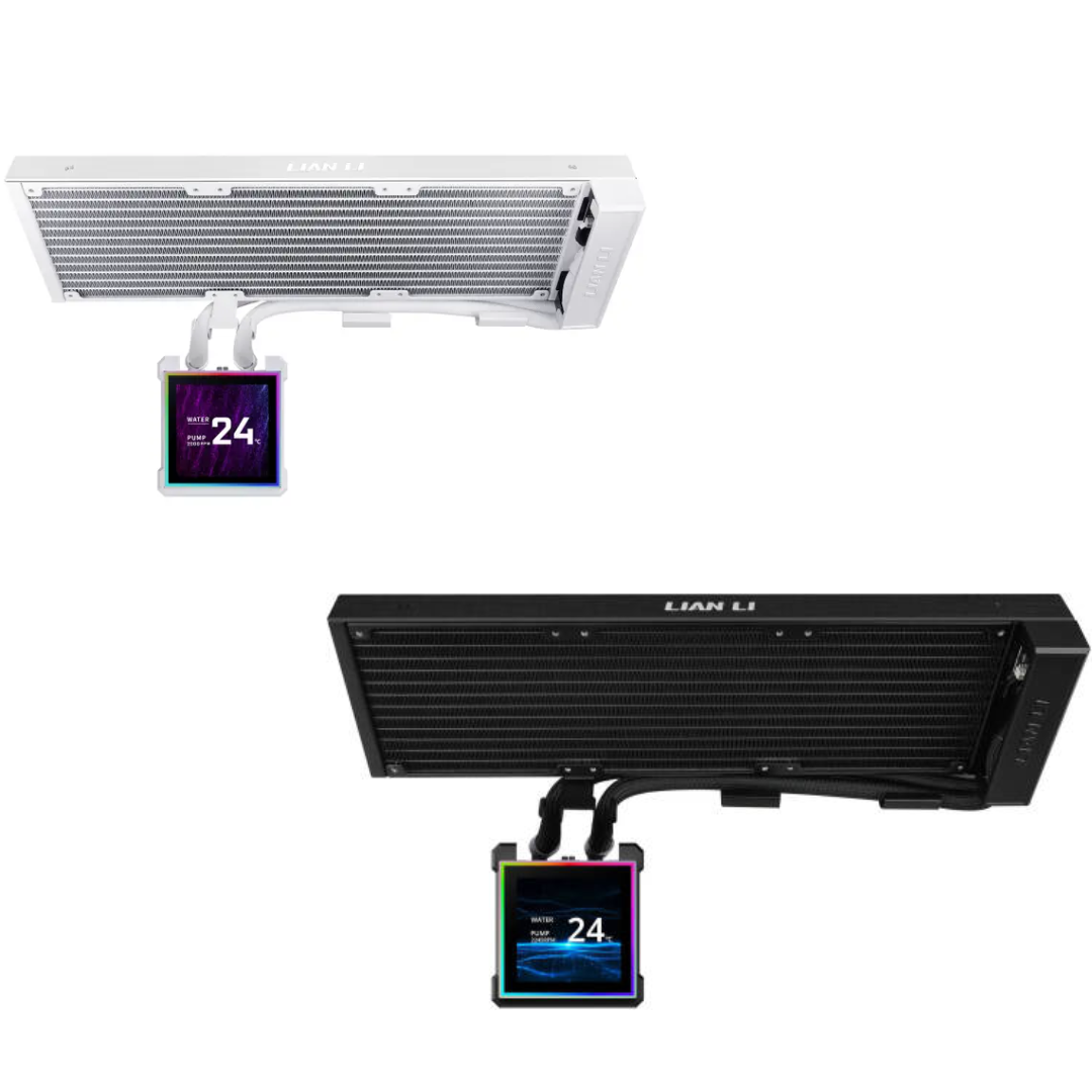 Lian Li HydroShift II LCD-S 360N 360mm AIO LC Cooler LCD Display Non-Fan ( Black G89.GHS2LCDS36NB.00 | White G89.GHS2LCDS36NW.00 )