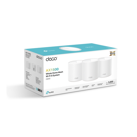 TPLink Deco X10 3-pack AX1500 Whole Home Mesh WiFi6 System