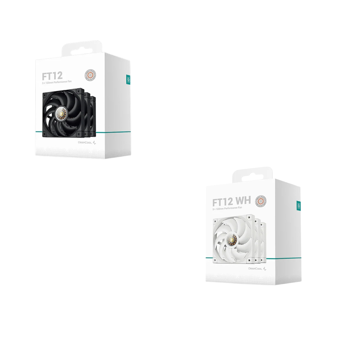 DeepCool FT12 High-Performance 120mm Fan 3in1 ( Black R-FT12-BKWPN3-G | White R-FT12-WHWPN3-G )