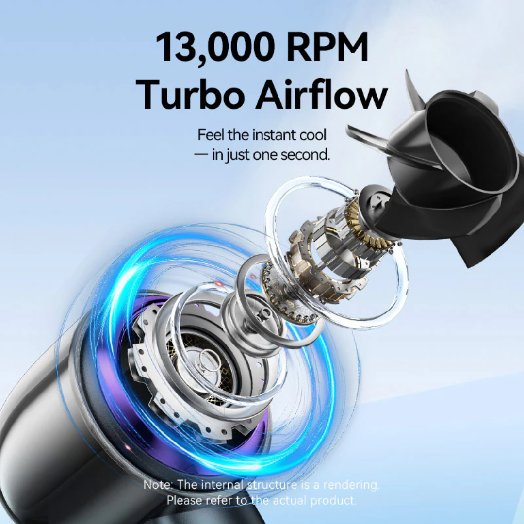 Vention Handheld High-Speed Portable Fan 13000rpm (Beige | Black)