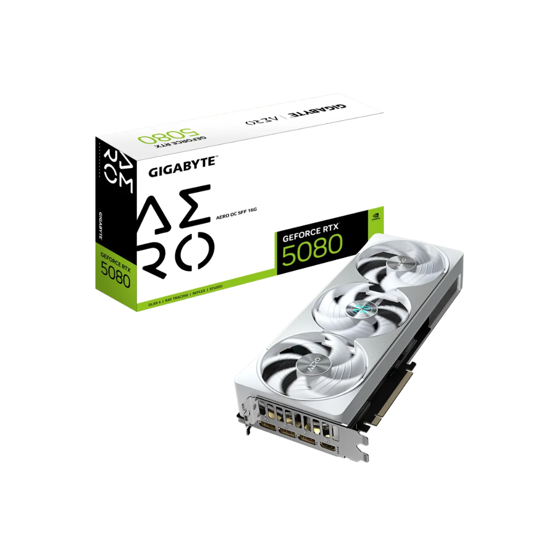 Gigabyte RTX 5080 Aero OC SFF 16GB GDDR7 Graphics Card GV-N5080AERO-OC-16GD