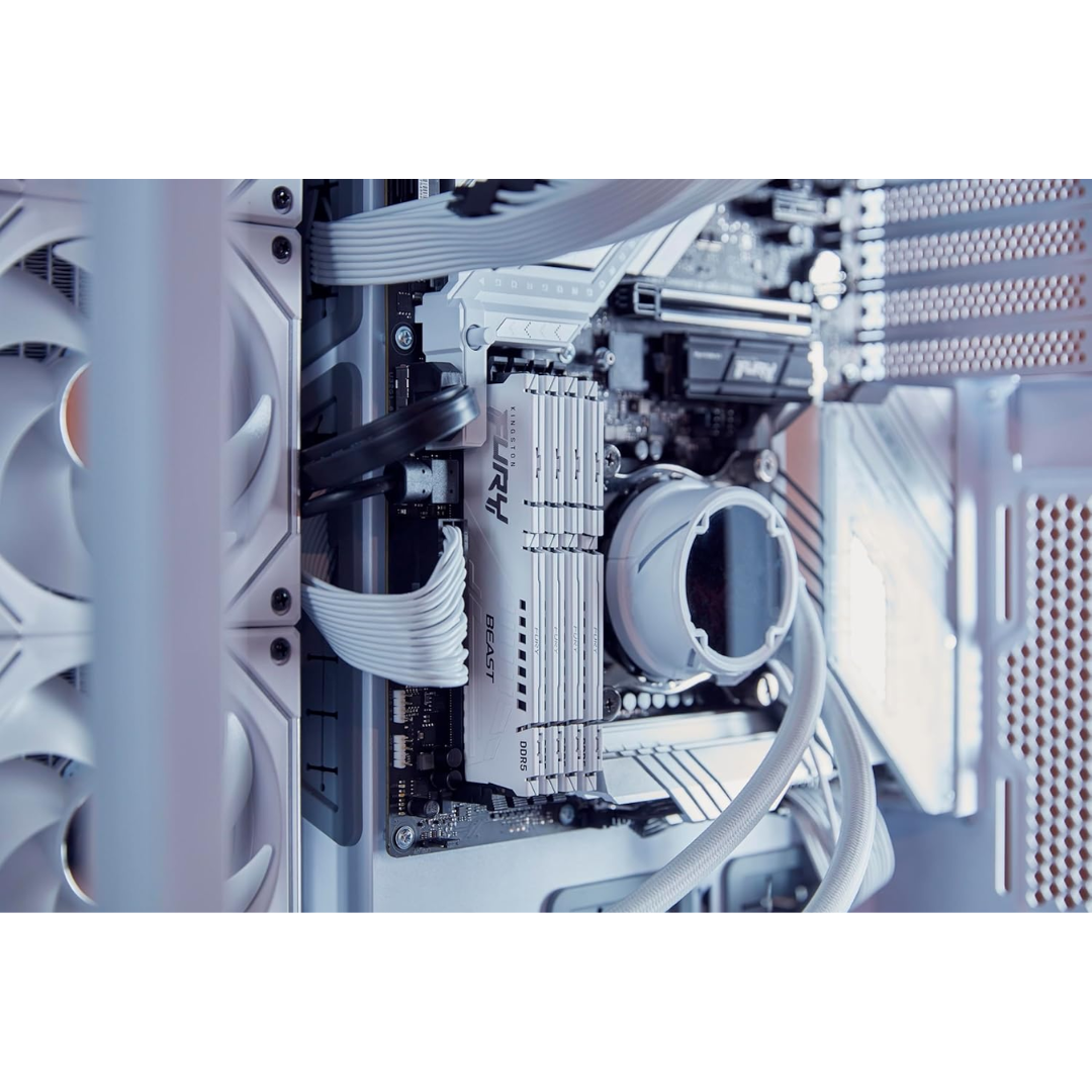 Kingston Fury Beast 16GB DDR5 6000MTs White KF560C30BWE-16 Desktop Memory