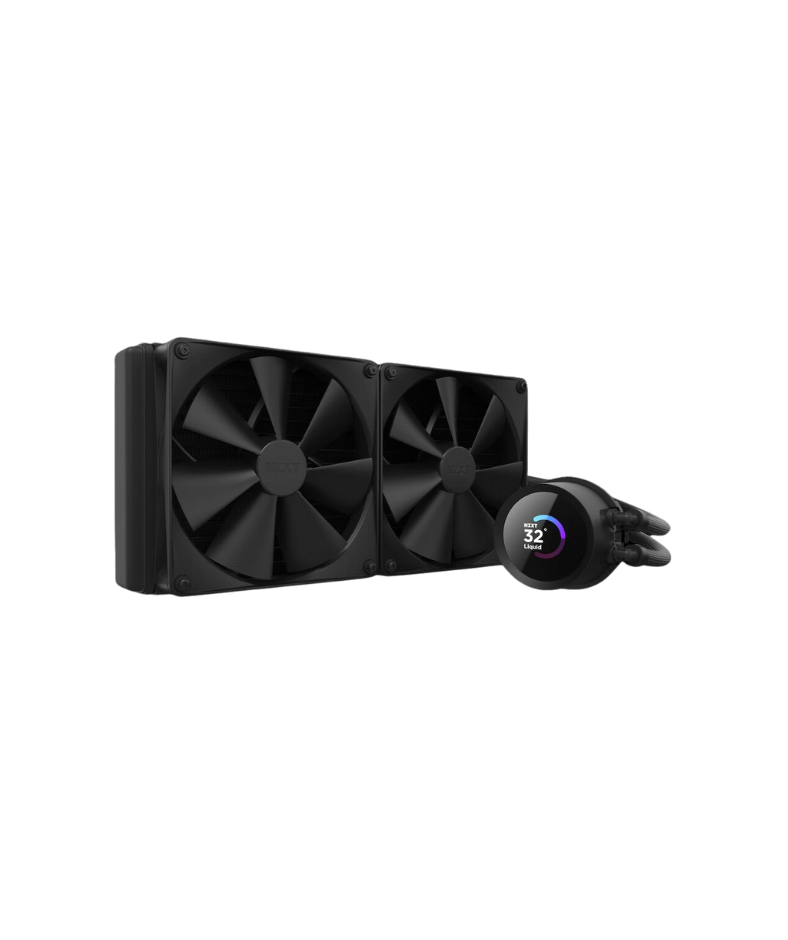 NZXT Kraken 280 Black w/ Monitoring LCD Liquid Cooler RL-KN280-B1