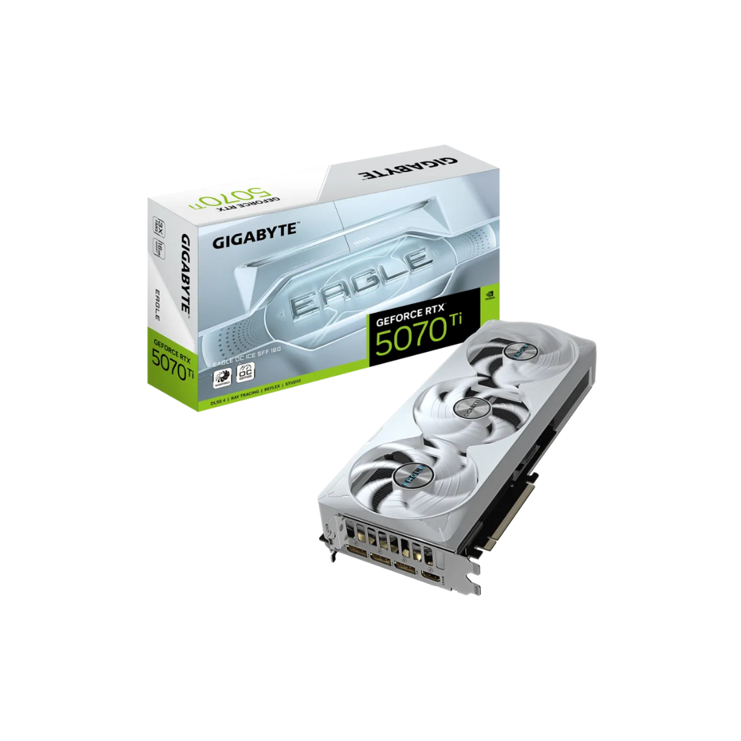 Gigabyte RTX 5070 TI Eagle OC ICE SFF 16G GV-N507TEAGLEOC-ICE-16GD Graphics Card