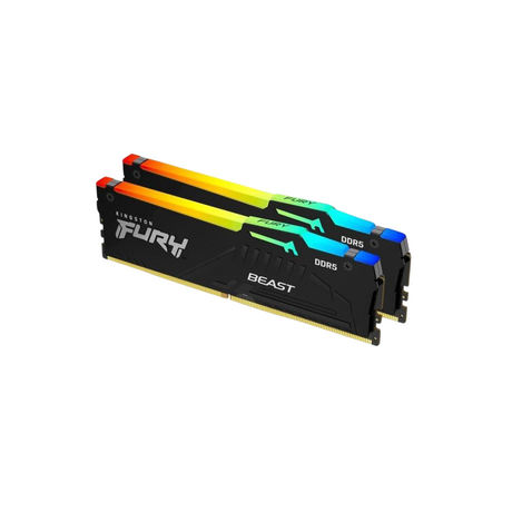 Kingston Fury Beast RGB 32GB (2x16GB) DDR5 5600MT/s CL40 KF556C40BBAK2-32 Desktop Memory