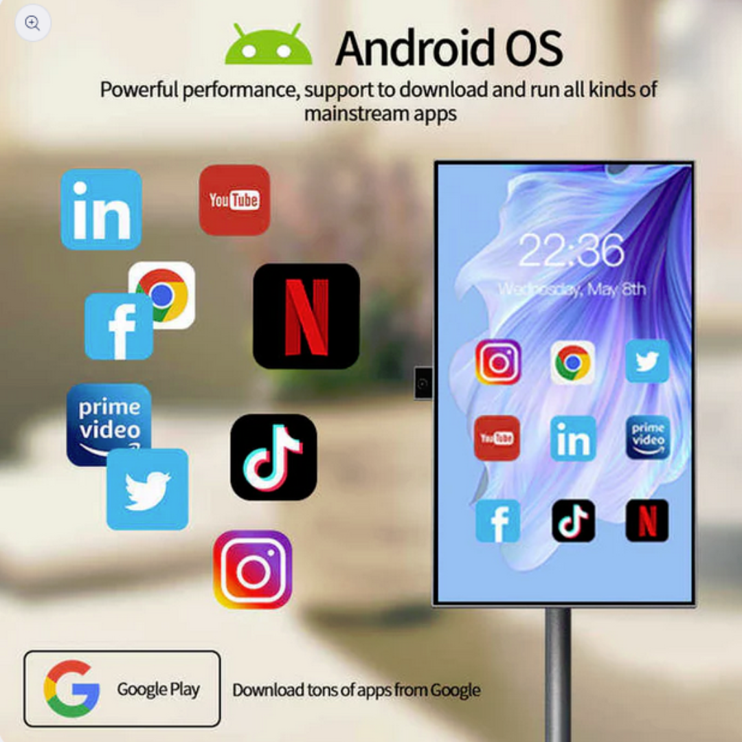 Mobile Display Android 13 Smart Screen 27inch