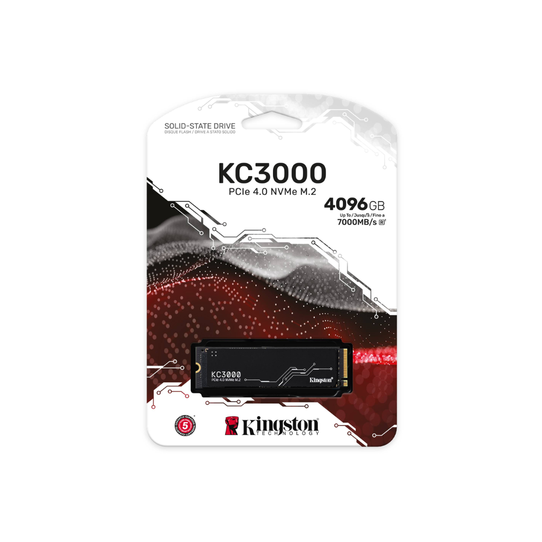 Kingston KC3000 M.2 PCIe 4.0 NVMe Gen4 SSD 4096GB SKC3000D/4096G