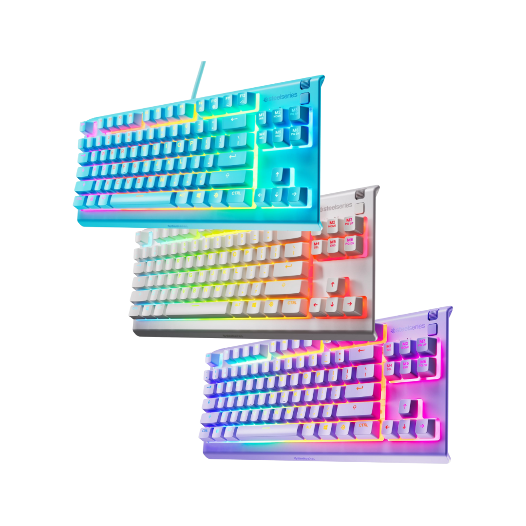 SteelSeries Apex 3 TKL RGB Water & Dust Resistant Whisper Quiet Switches Gaming Keyboard