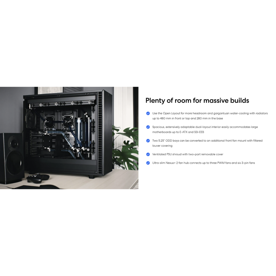 Fractal Design Define 7 XL Black TG Light Tint Full Tower Case