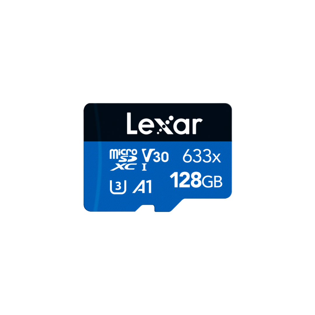LEXAR 633x microSDXC 128GB CLASS10 UHS-I Micro SD Card w/ ADAPTER LSDMI128BB633A