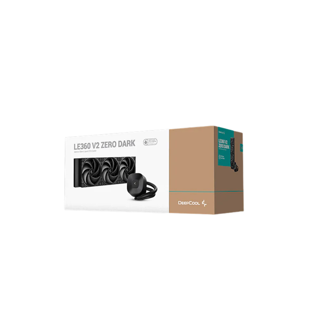 DeepCool LE360 V2 Zero Dark 360mm Liquid CPU Cooler R-LE360ZERO-BKLNMD-G-1