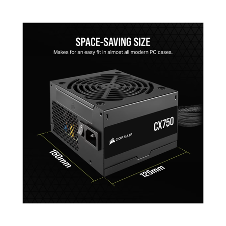Corsair CX750 Bronze 750W 80+ Power Supply CP-9020279-NA