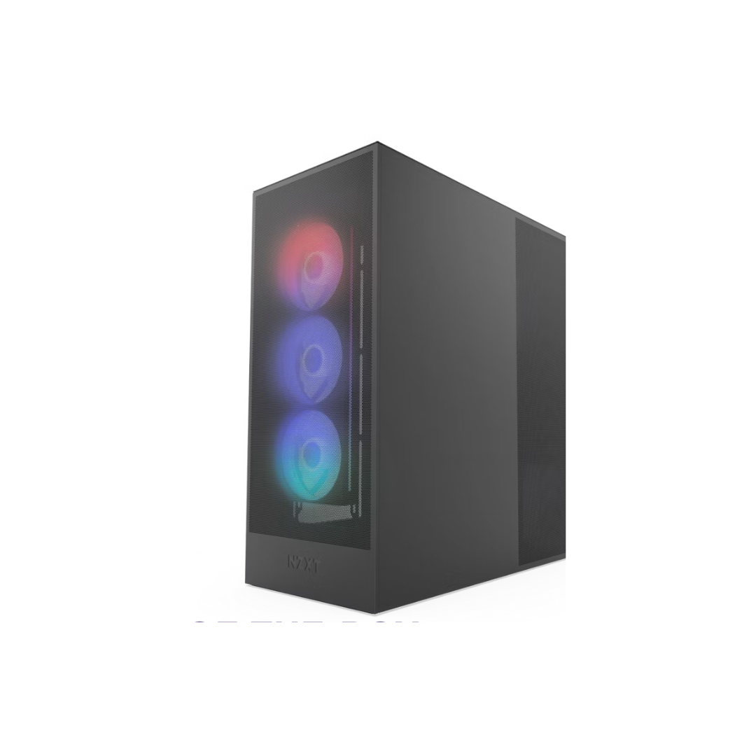 NZXT H7 Flow RGB AIRFLOW Black 2024 TG Mesh ATX Case CM-H72FB-R1