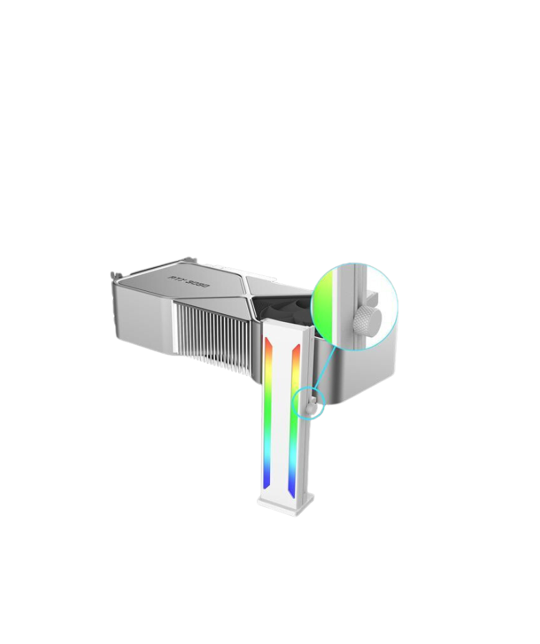 ARGB GPU Card Holder GL-01 WHITE