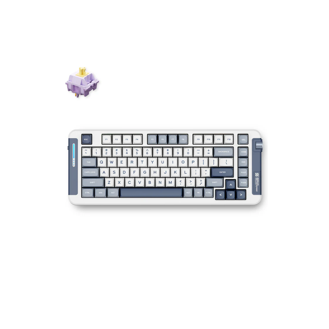 MCHOSE X75 Wireless Gasket Mount Mechanical Keyboard - 75% Layout, Tri-mode Connectivity, 4000mAh Battery