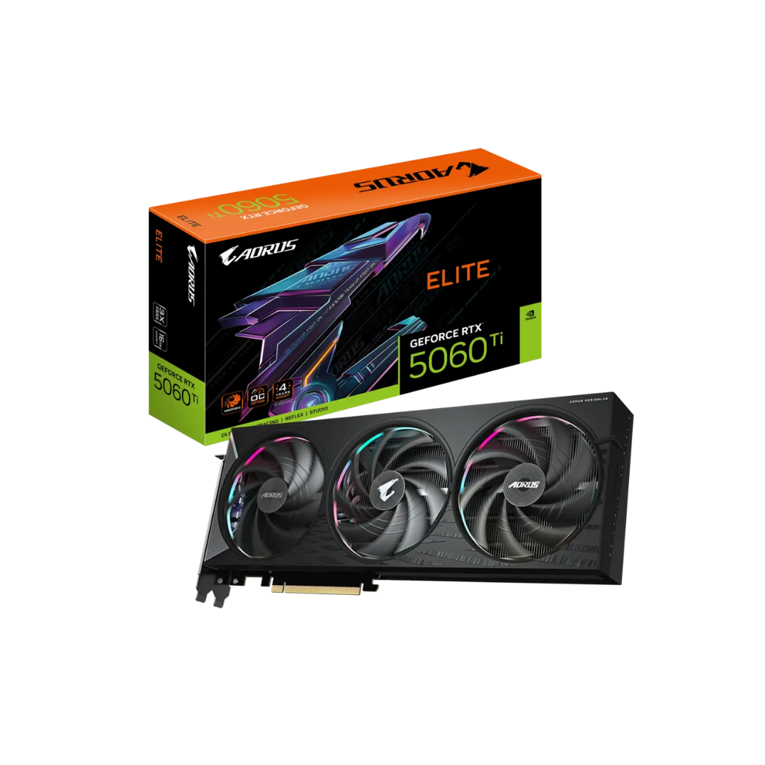 Gigabyte RTX 5060 TI AORUS ELITE 16GB GV-N506TAORUS-E-16GD Graphics Card