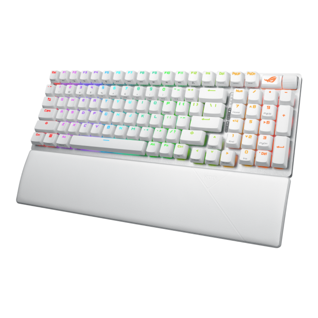 Asus ROG Strix Scope II 96 Wireless White Tri-Mode Hotswappable NX STORM Mechanical Keyboard X901