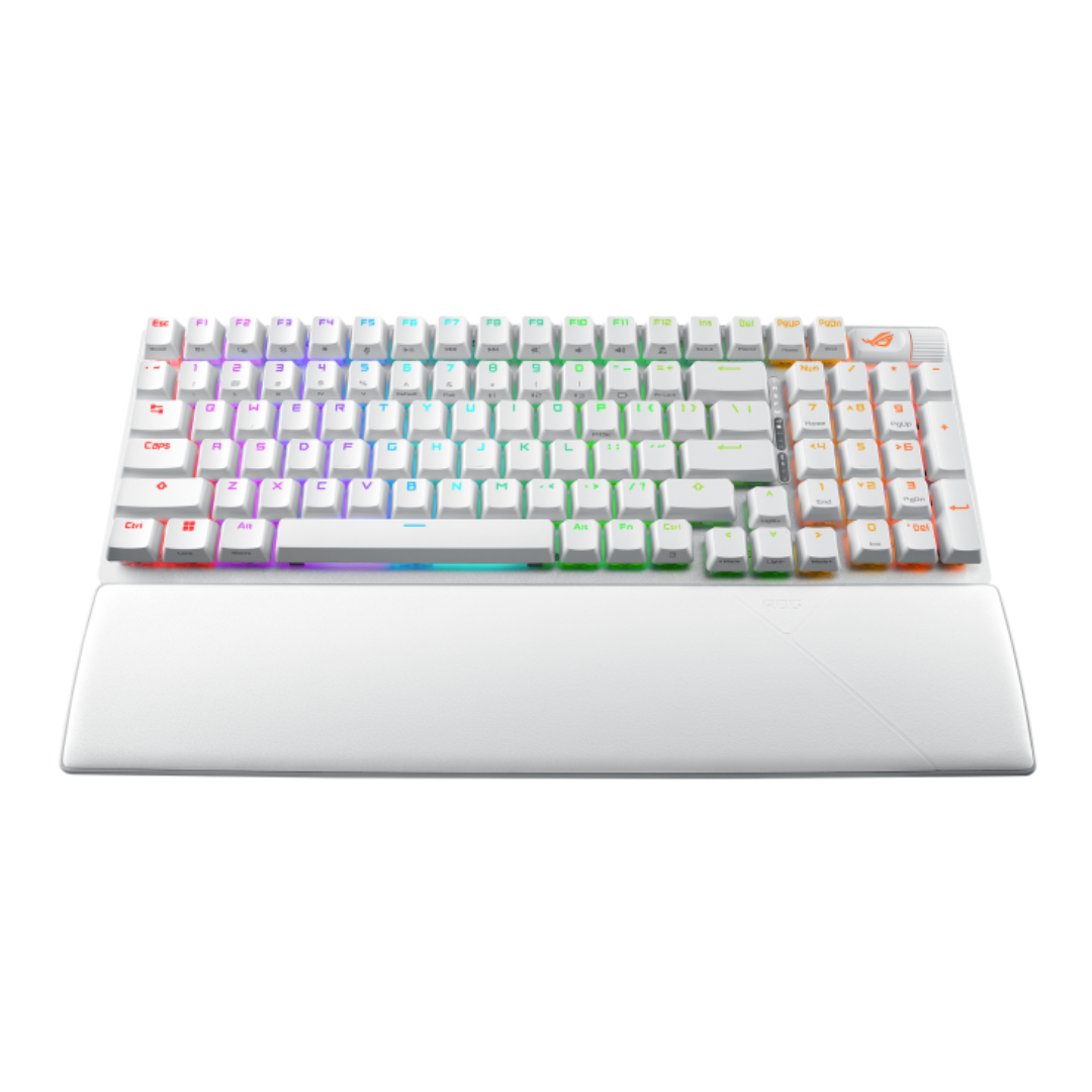 Asus ROG Strix Scope II 96 Wireless White Tri-Mode Hotswappable NX STORM Mechanical Keyboard X901