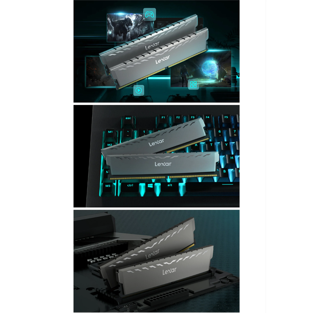 Lexar Thor 16GB Single DDR4 3200MHz Desktop Memory LD4BU016G-R3200GSXG