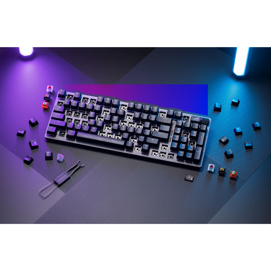 Asus ROG Strix Scope II 96 Wireless White Tri-Mode Hotswappable NX STORM Mechanical Keyboard X901