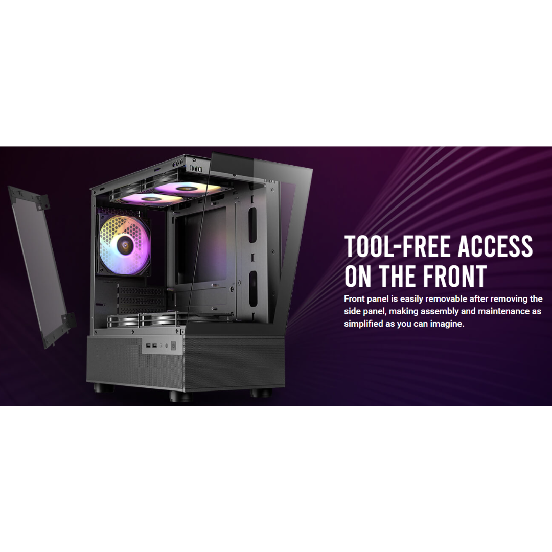 Antec CX200M Mid Tower Gaming Case Basic (no fans included)