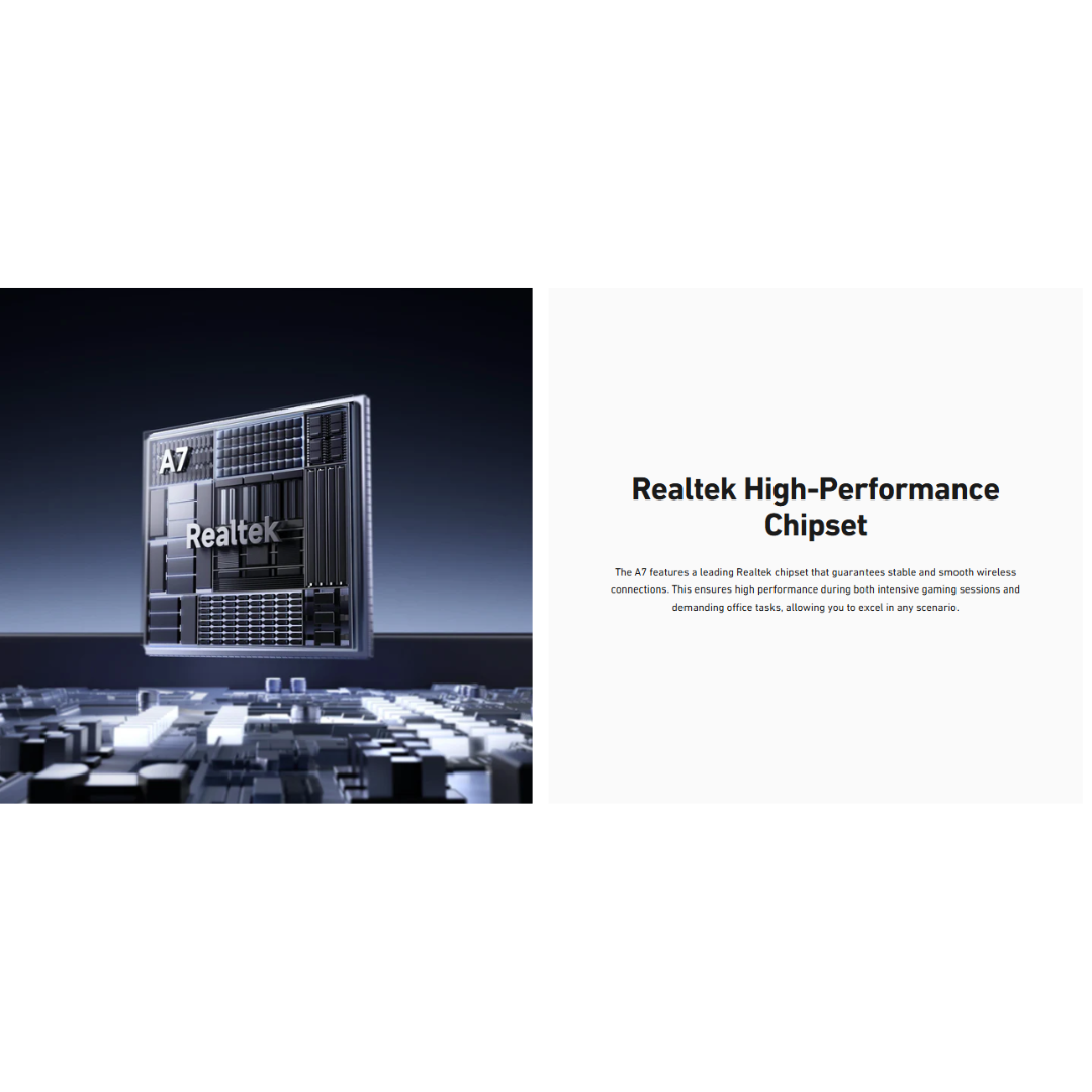 MCHOSE A7 Pro Lightweight Tri-Mode Wireless Gaming Mouse Blue