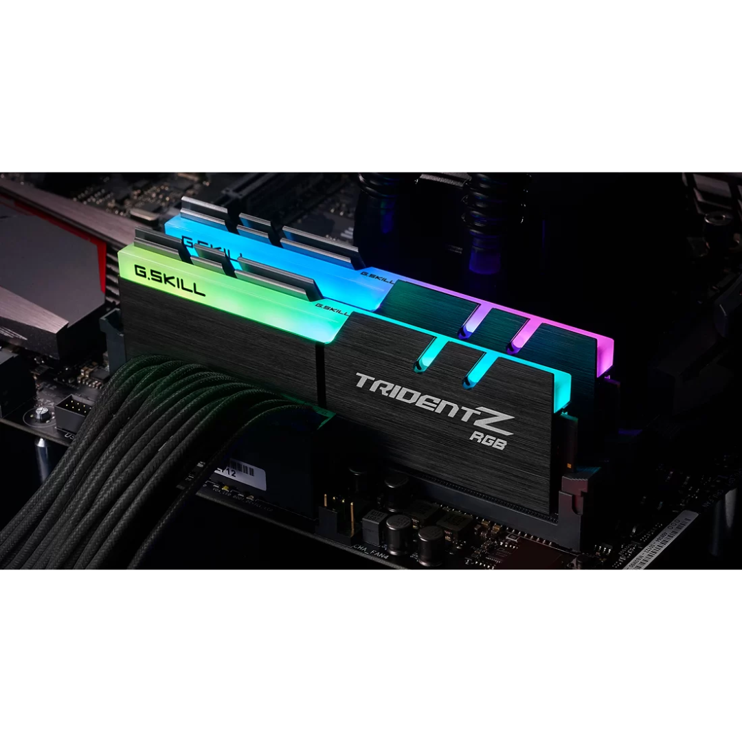 G.Skill Trident Z RGB 32GB 16GBX2 DDR4 3200MHz F4-3200C16D-32GTZR Desktop Memory