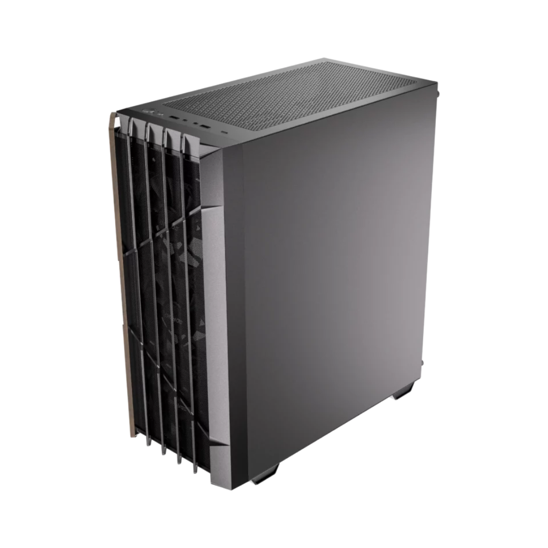 Okinos Cypress 5 Air Mid-Tower ATX TG Black Gaming PC Case w/ 4x120mm PWM Fans