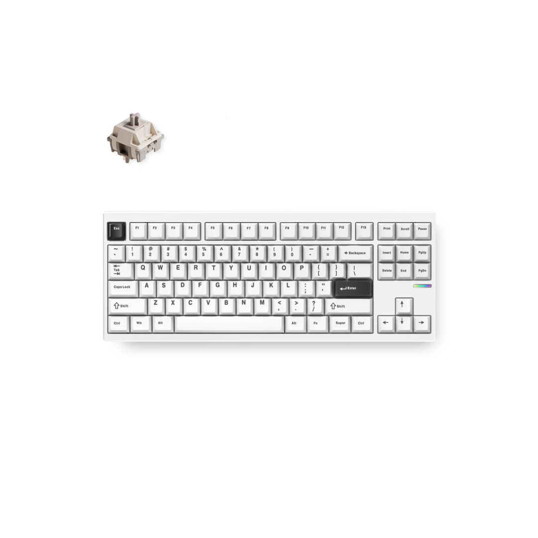 MCHOSE GX87 Ultra Full CNC Aluminum Custom Mechanical Keyboard - 87% Layout, Tri-mode Connectivity, 8000mAh Battery