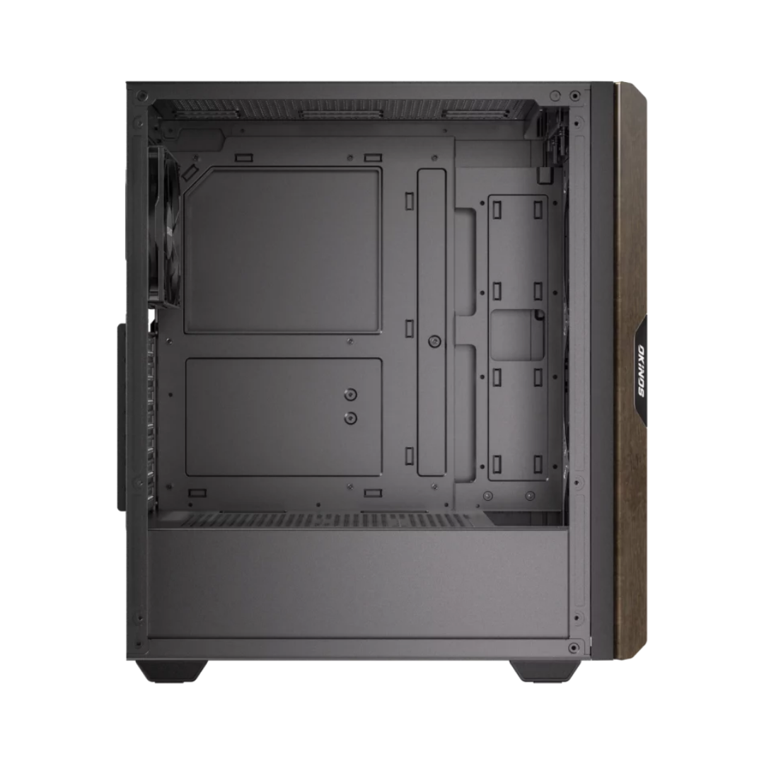 Okinos Cypress 5 Air Mid-Tower ATX TG Black Gaming PC Case w/ 4x120mm PWM Fans