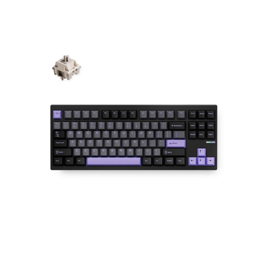 MCHOSE GX87 Ultra Full CNC Aluminum Custom Mechanical Keyboard - 87% Layout, Tri-mode Connectivity, 8000mAh Battery