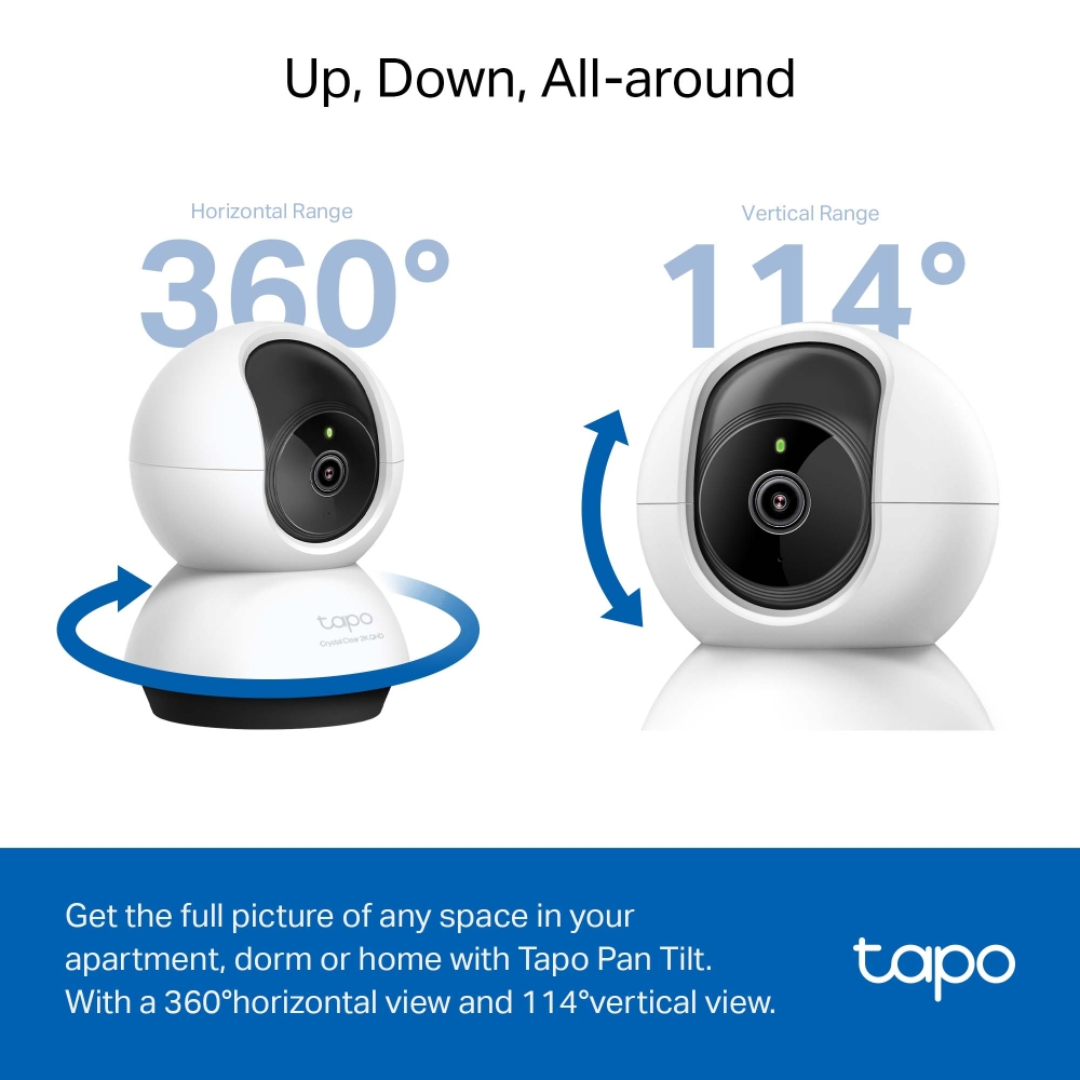 TPLink Tapo C220 2K QHD Pan/Tilt Home Security Wi-Fi Camera