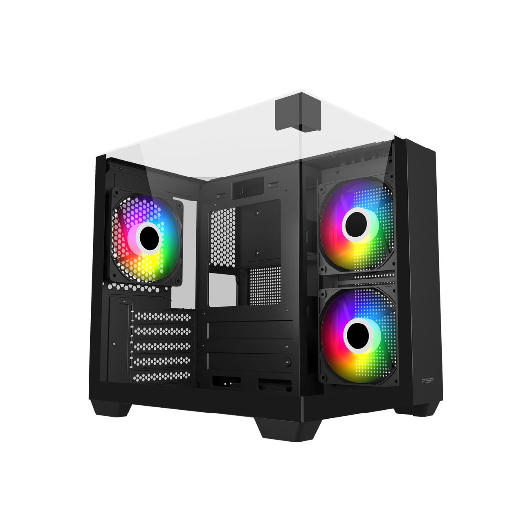 FSP S190-BA aRGB Black mATX Gaming PC Case