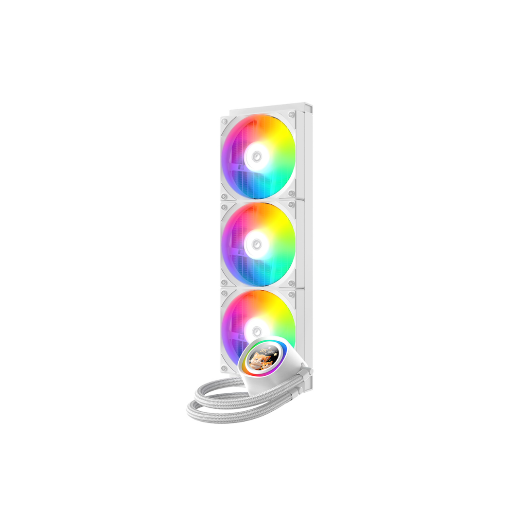 ID Cooling FX360 LCD ARGB White 360mm Water Cooler