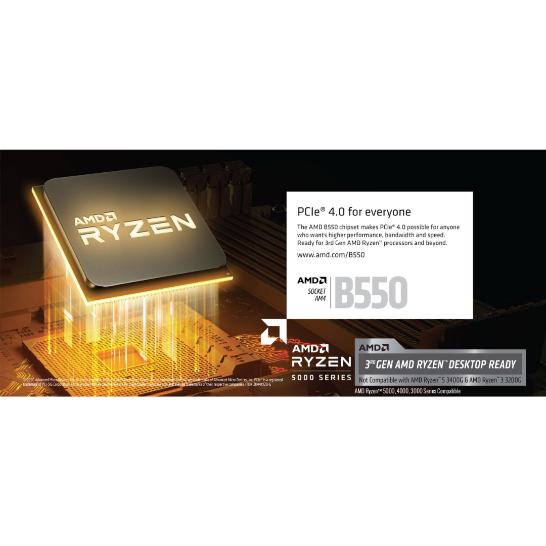 Gigabyte B550M DS3H R2 (AM4) Motherboard